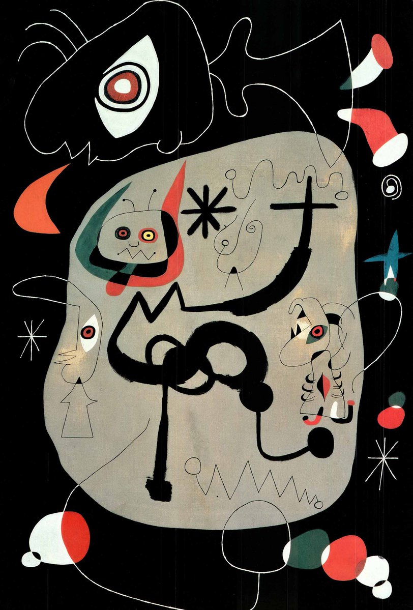 ジョアン・ミロ （Joan Miro、1893-1983） 『ゴシック聖堂でオルガン