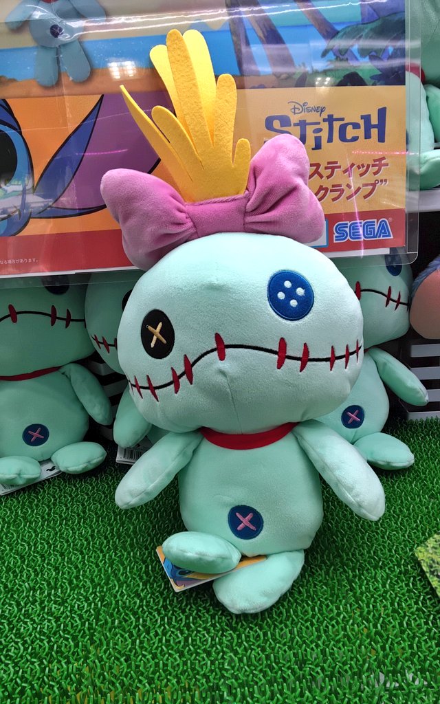 景品入荷情報📣】 リロ&スティッチ Lぬいぐるみ スクランプ 入荷しま