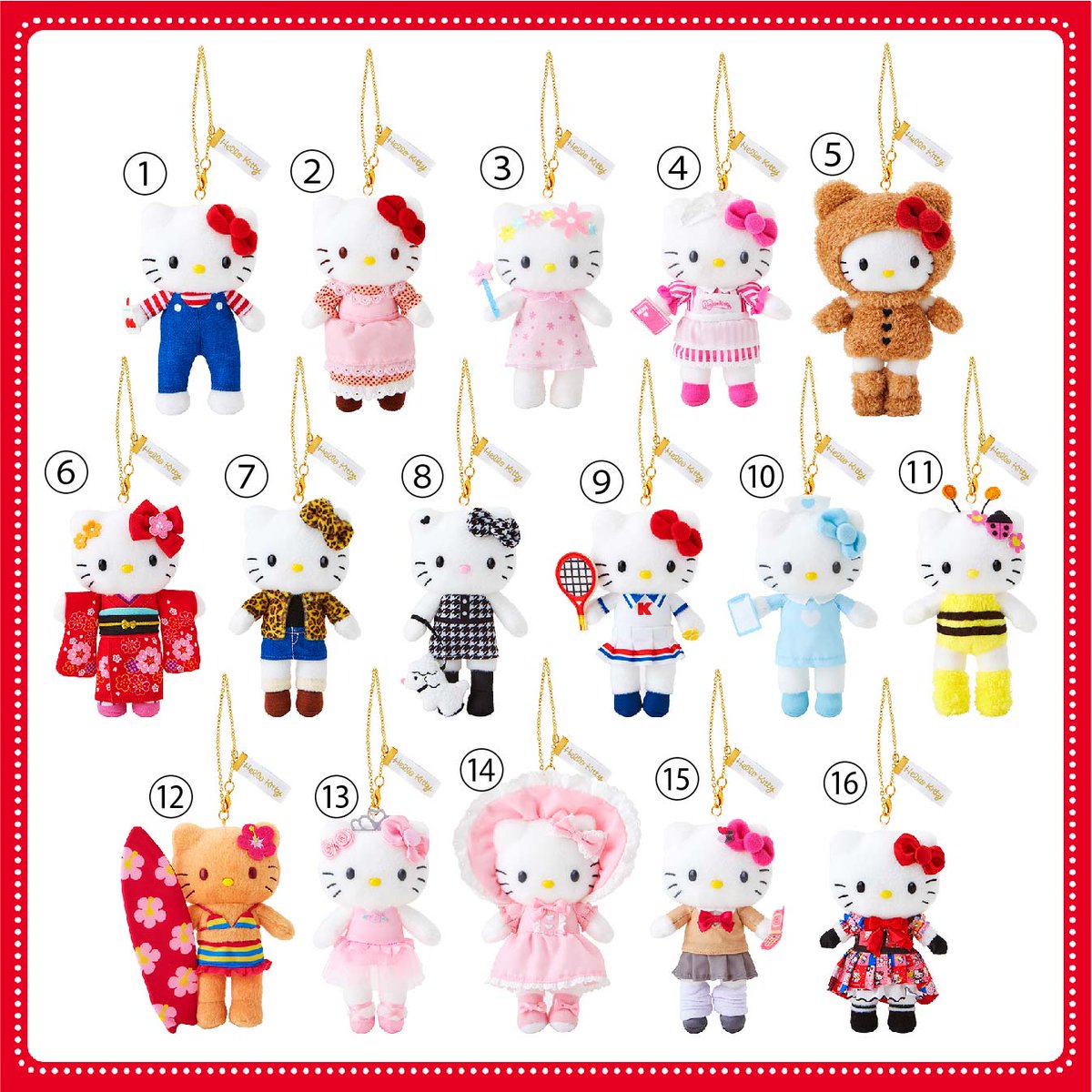 グッズ販売状況】 マスコットホルダー（全16種）は以下商品が完売