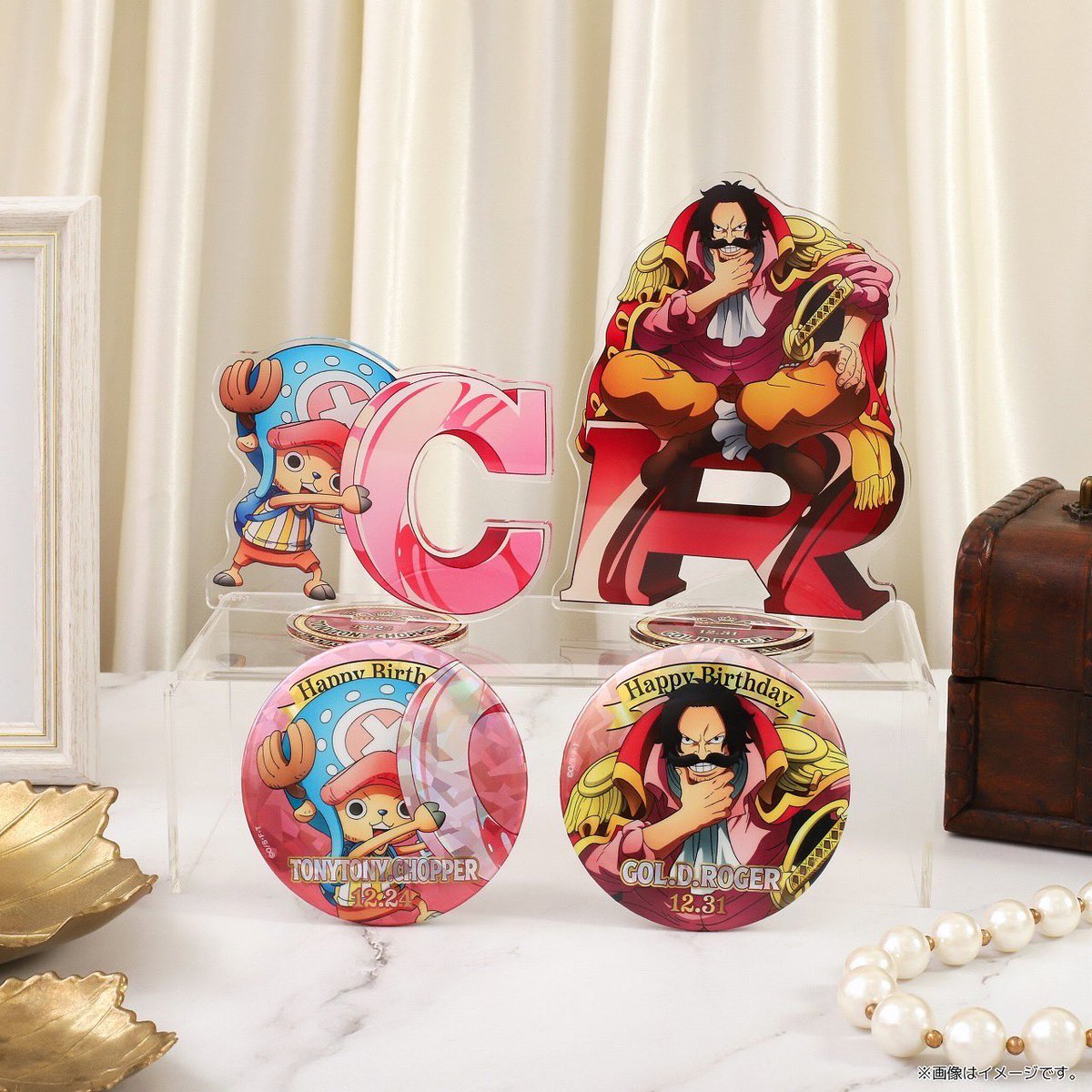 ワンピースONEPIECEクリスマス 缶バッジ 2018 ルフィ チョッパー