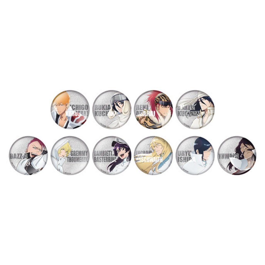 譲渡】BLEACH サンリオ ホログラム缶バッジ 譲:グリムジョー,ネル,砕蜂