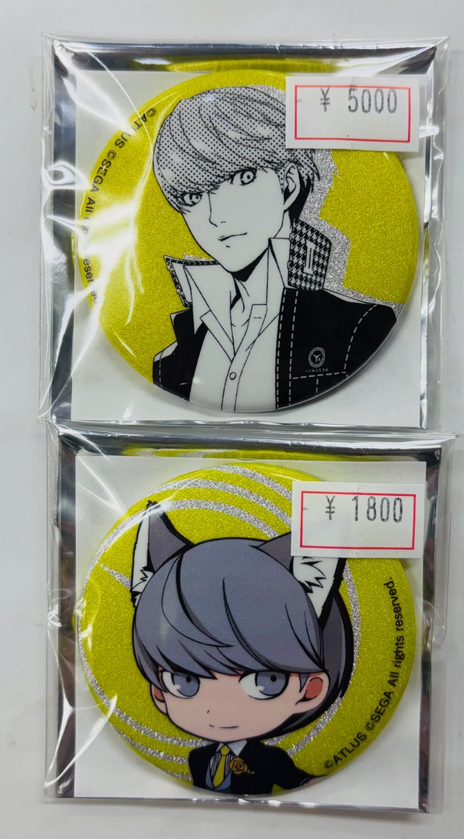 info＞ #ペルソナ4 25thナンジャタウンコラボの缶バッジ入荷してます