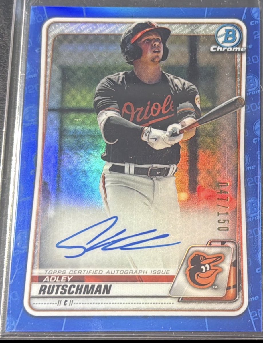 $70 2020 Bowman Adley Rutschman True Blue Auto /150