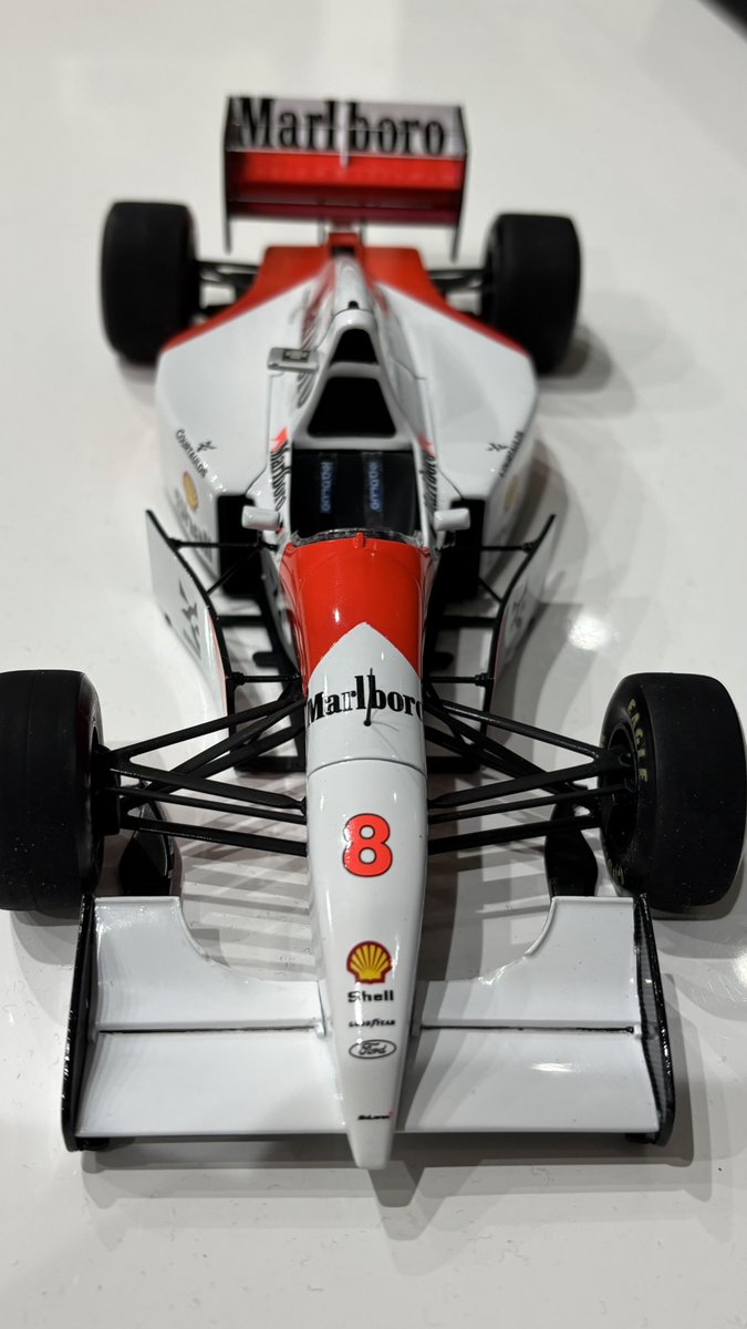 タミヤ マクラーレンMP4/8完成しました。 最近作ったF-1の中では新しい