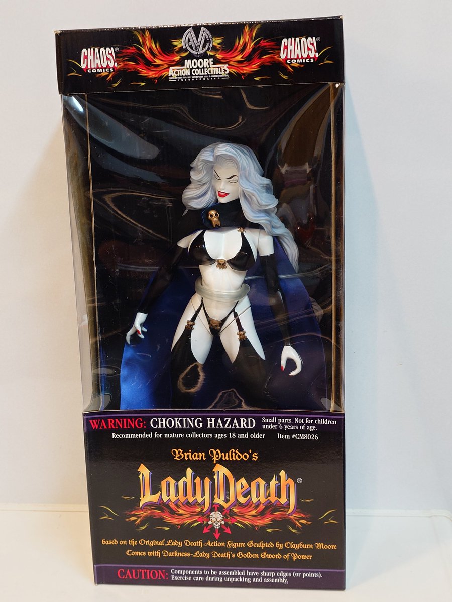 深夜の極めつけ、CHAOS! COMICS 💥☠️Lady Death ☠️💥 MOORE ACTION