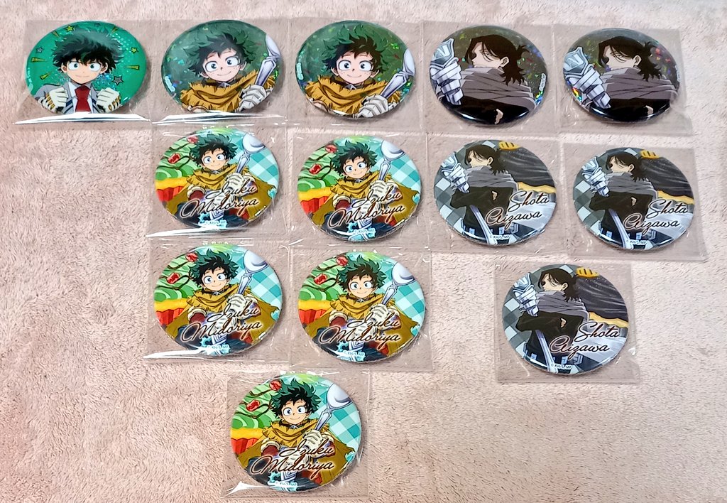 交換/譲渡】ヒロアカ オープンスクール カップケーキ 缶バッジ レア