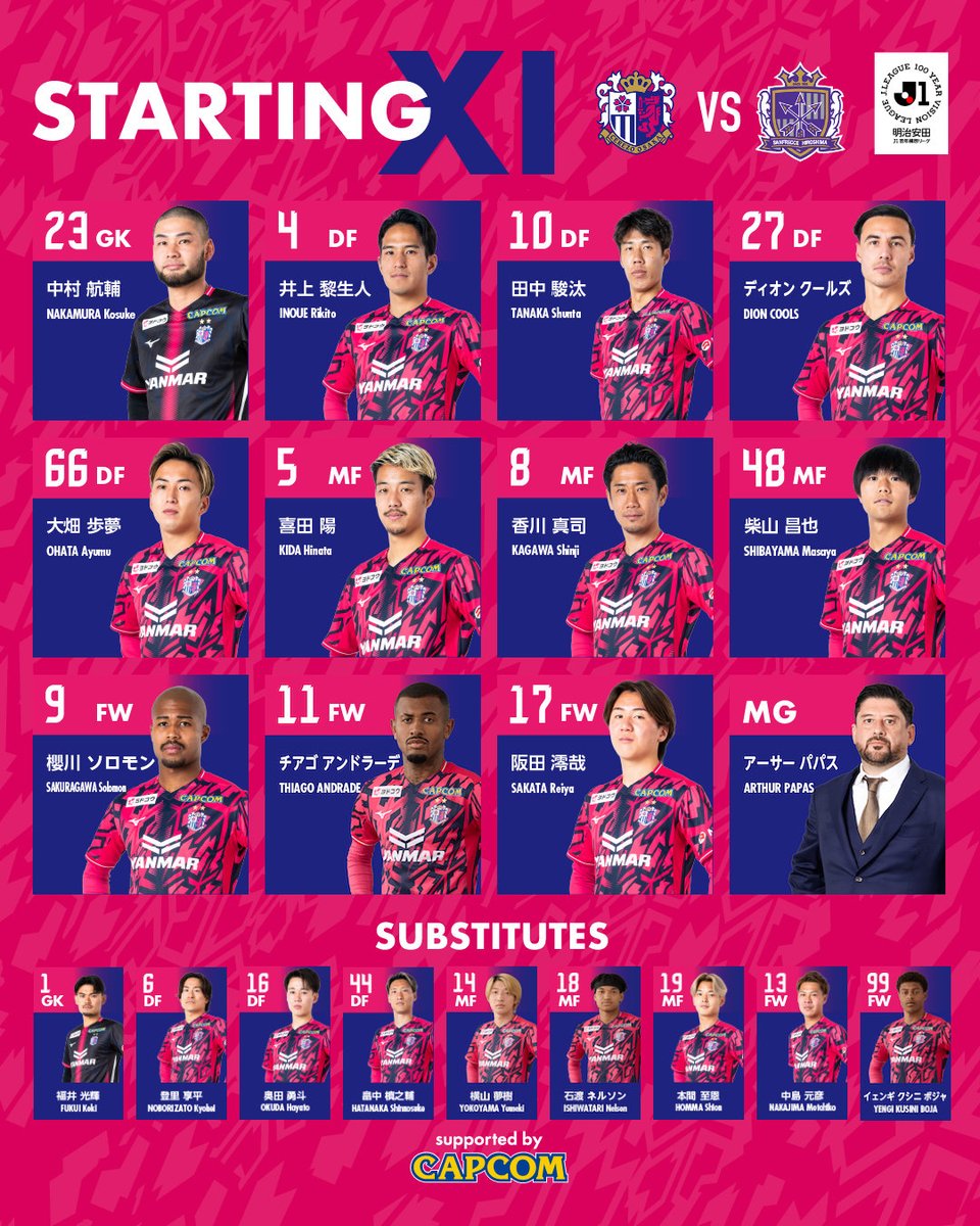 明治安田J1百年構想リーグ 第3節 2/22 15:00 KICK OFF⚽️ #セレッソ