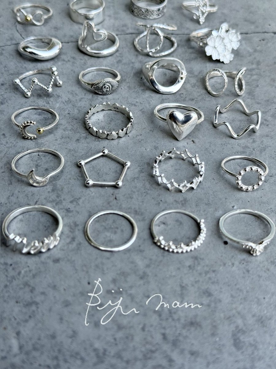 bijumamビジュマム Silverプレーンリング 新品未使用