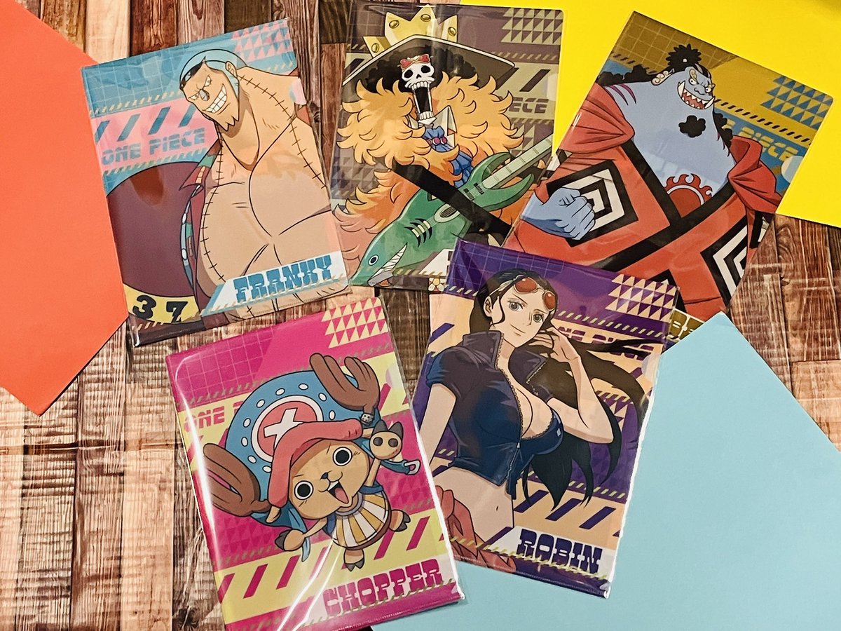 新商品】 MUGIWARA STORE ARTS クリアファイル 各550円(税込) 麦わらの