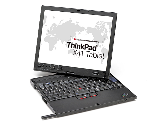 レノボ、B5サイズタブレットPC「ThinkPad X41 Tablet」