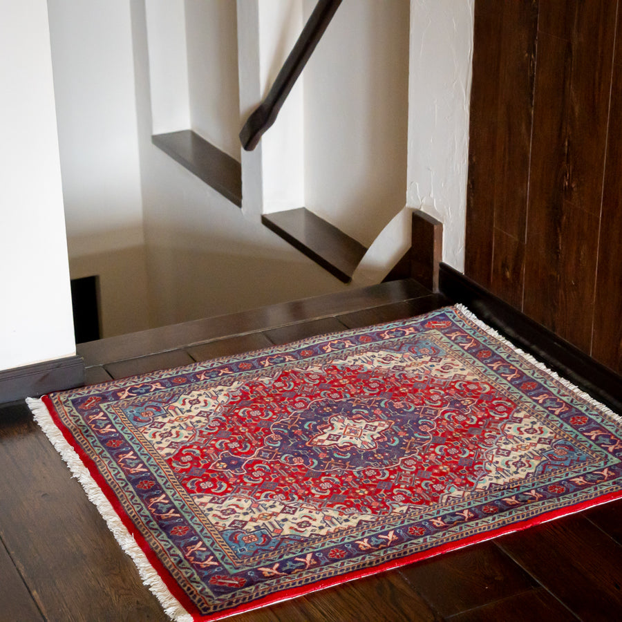 ペルシャ手織り絨毯 ウール 玄関マット バルーチ 68×82cm – Persiadirect