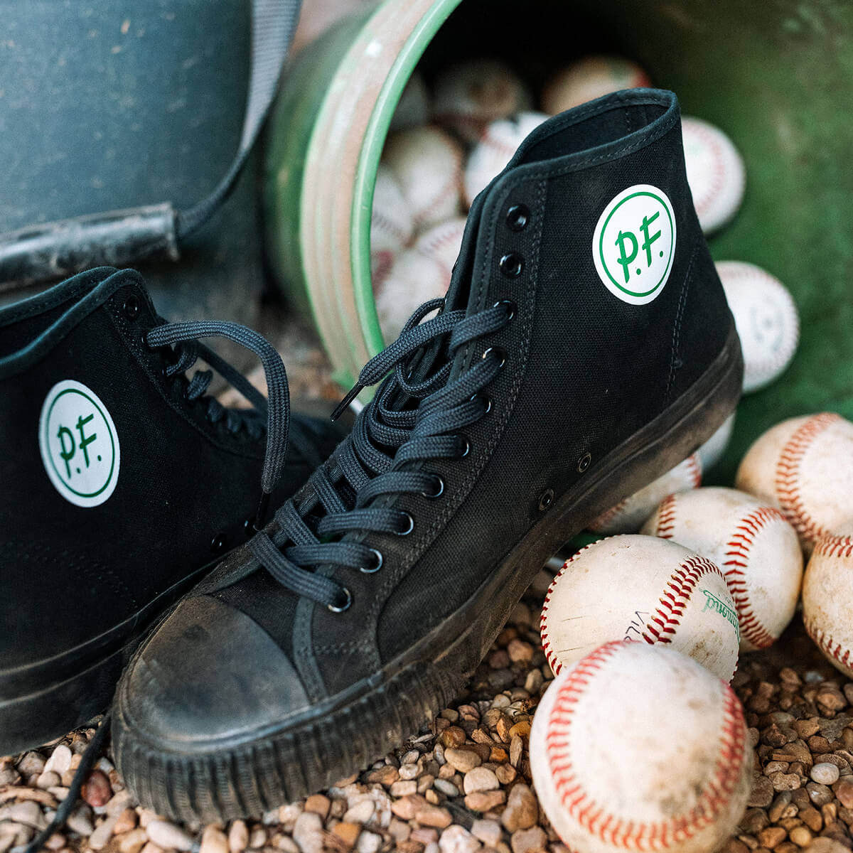 The 1993 Center High-Top Black Canvas Sneakers Inspired by Sandlot