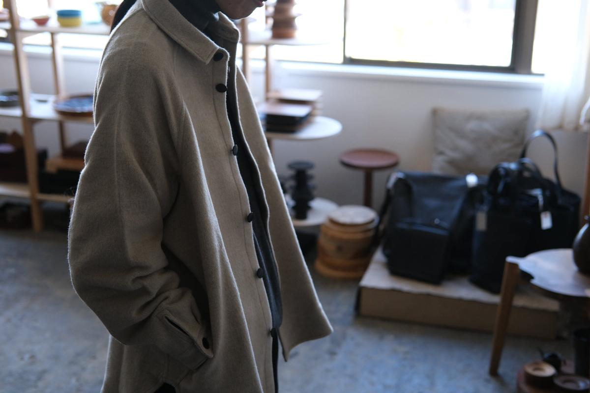 MITTAN / ウールシルクキャメルシャツ 濃灰 SH-108 / unisex – PINT_MN