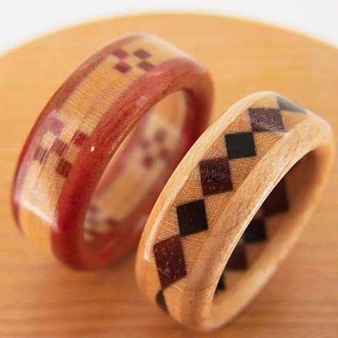 木の指輪屋さんの木の指輪(ウッドリング)に最適な木材10種 ＜ 木の指輪