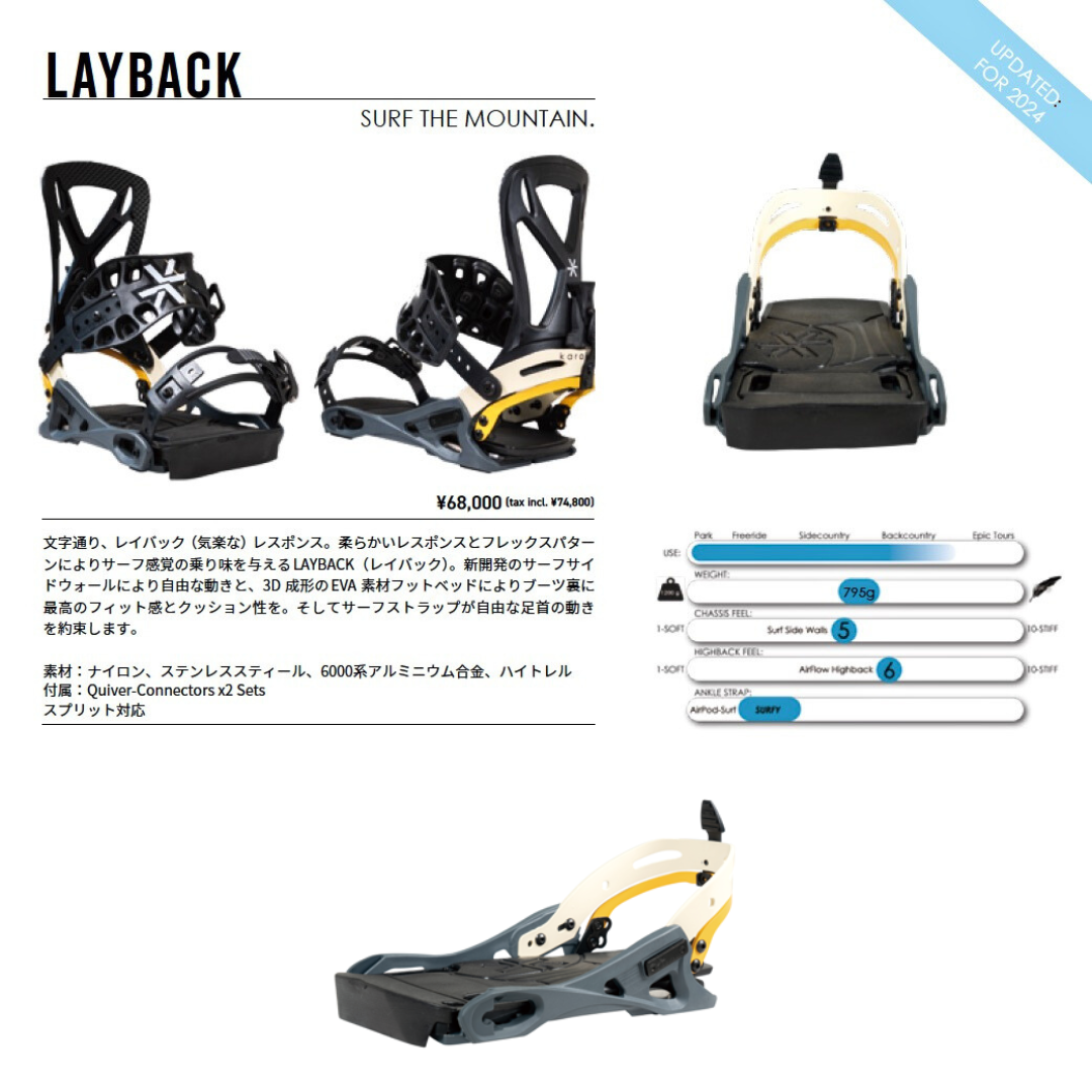 KARAKORAM 23-24 LAYBACK Bindings – PICTURE SEASIDE STORE
