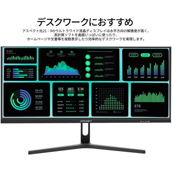 JAPANNEXT JN-IPS291WFHDR-C65W [29型 液晶ウルトラワイドディスプレイ