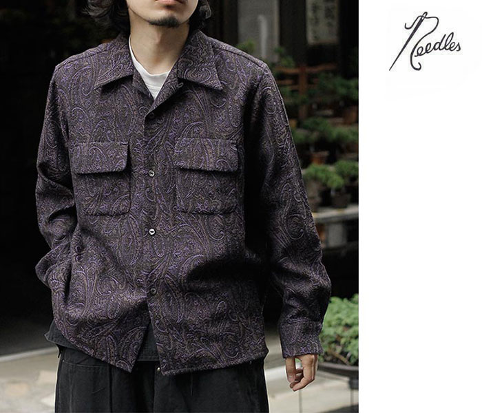 ニードルズ NEEDLES ウールペイズリー ジャガード クラシック シャツ