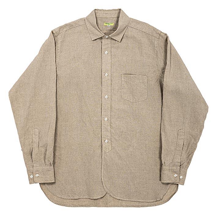 ワーカーズ WORKERS スクエアカラーシャツ リネン Square Collar Shirt