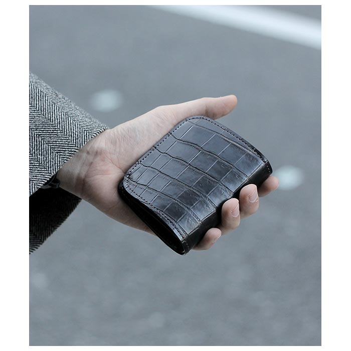 WILDSWANS ワイルドスワンズ 別注CROCODILE LEATHER MINI WALLET CASA
