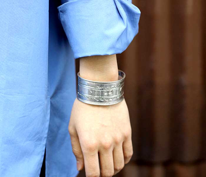 トゥアレグ シルバーバングル TOUAREG SILVER BANGLE WIDE No7 (TUAREG