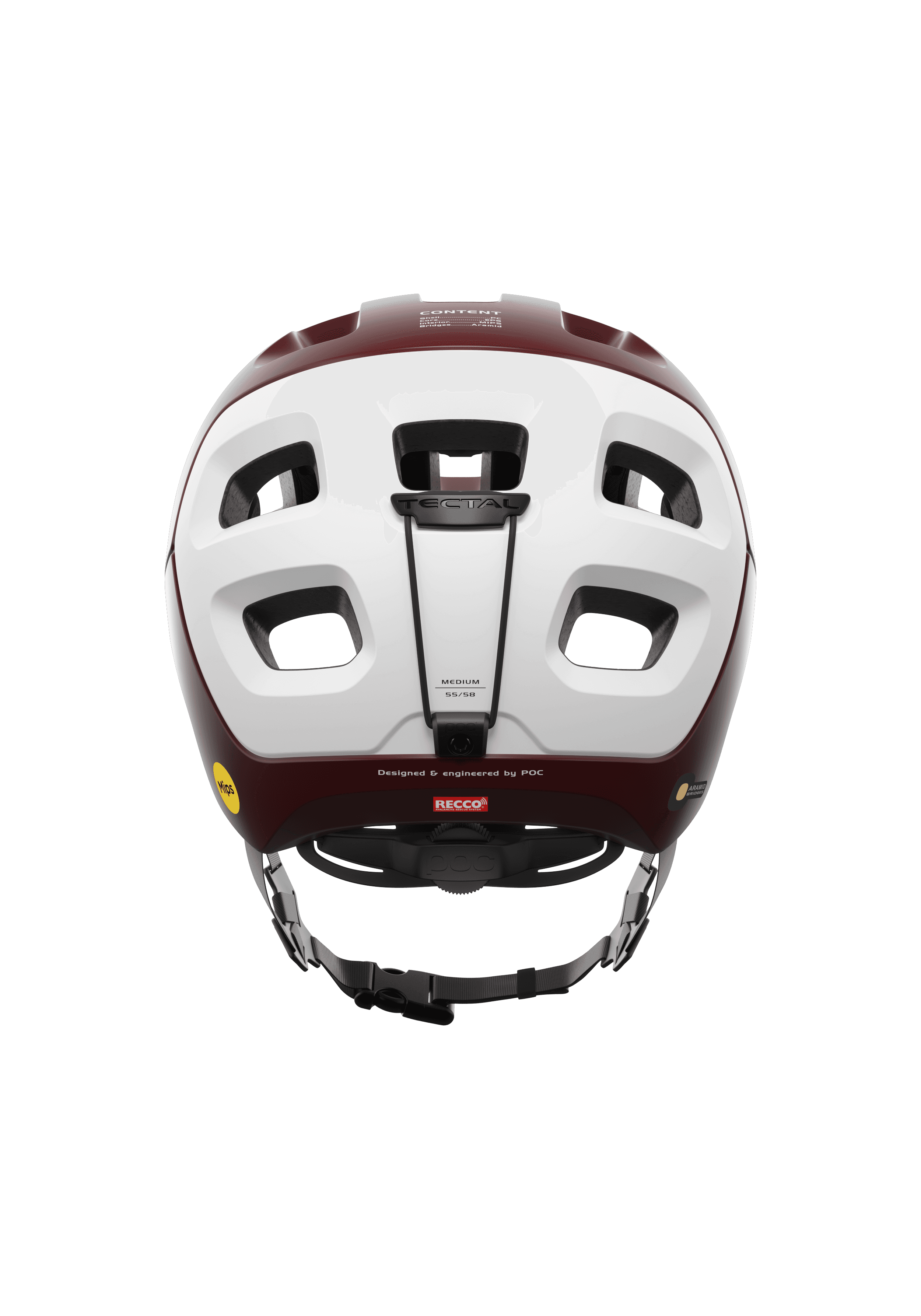 Tectal Race MIPS MTB Helmet in Garnet Red/Hydrogen White Matt