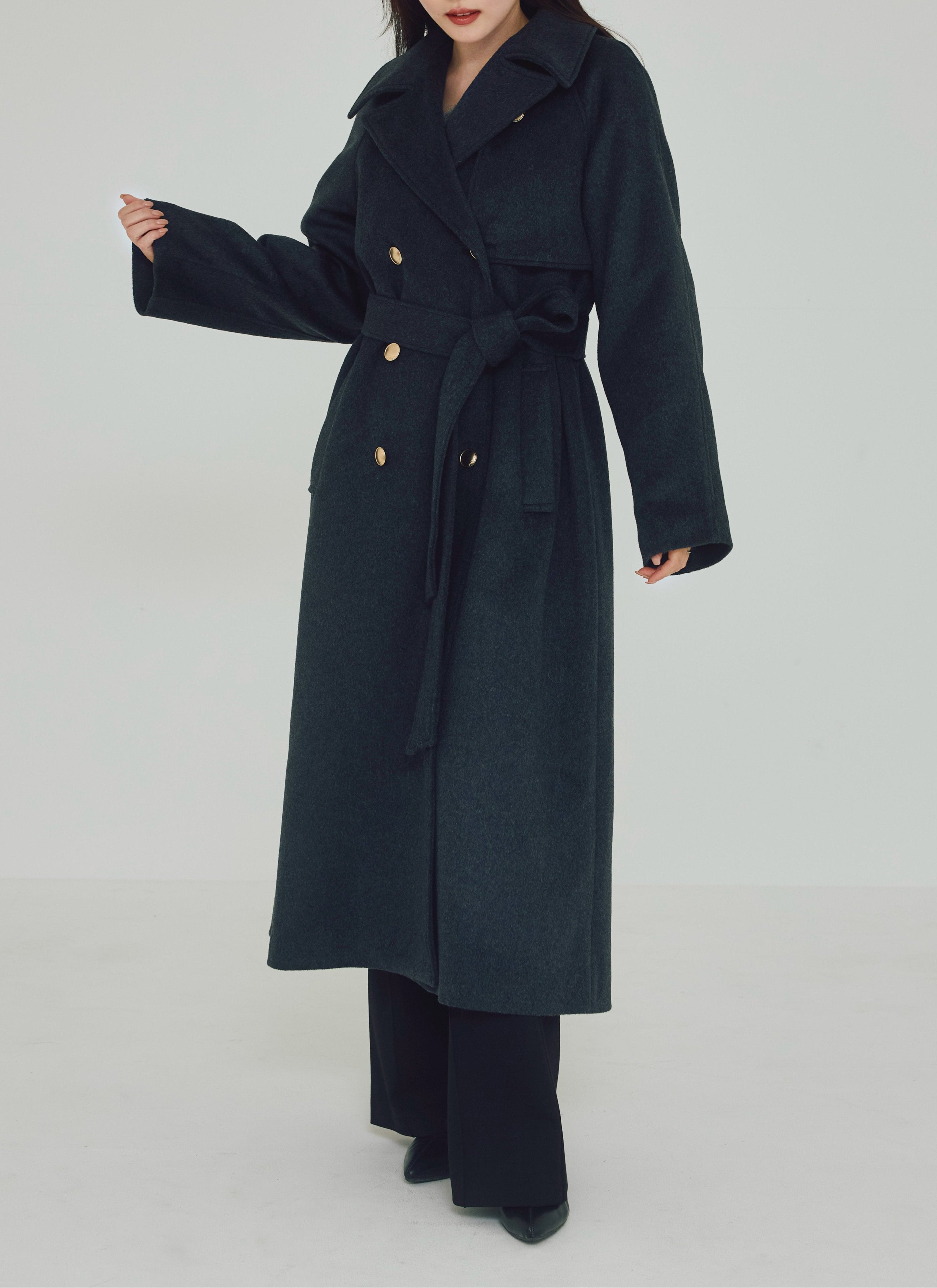 MANY WAYウールロングトレンチコート – poláura OFFICIAL ONLINE STORE