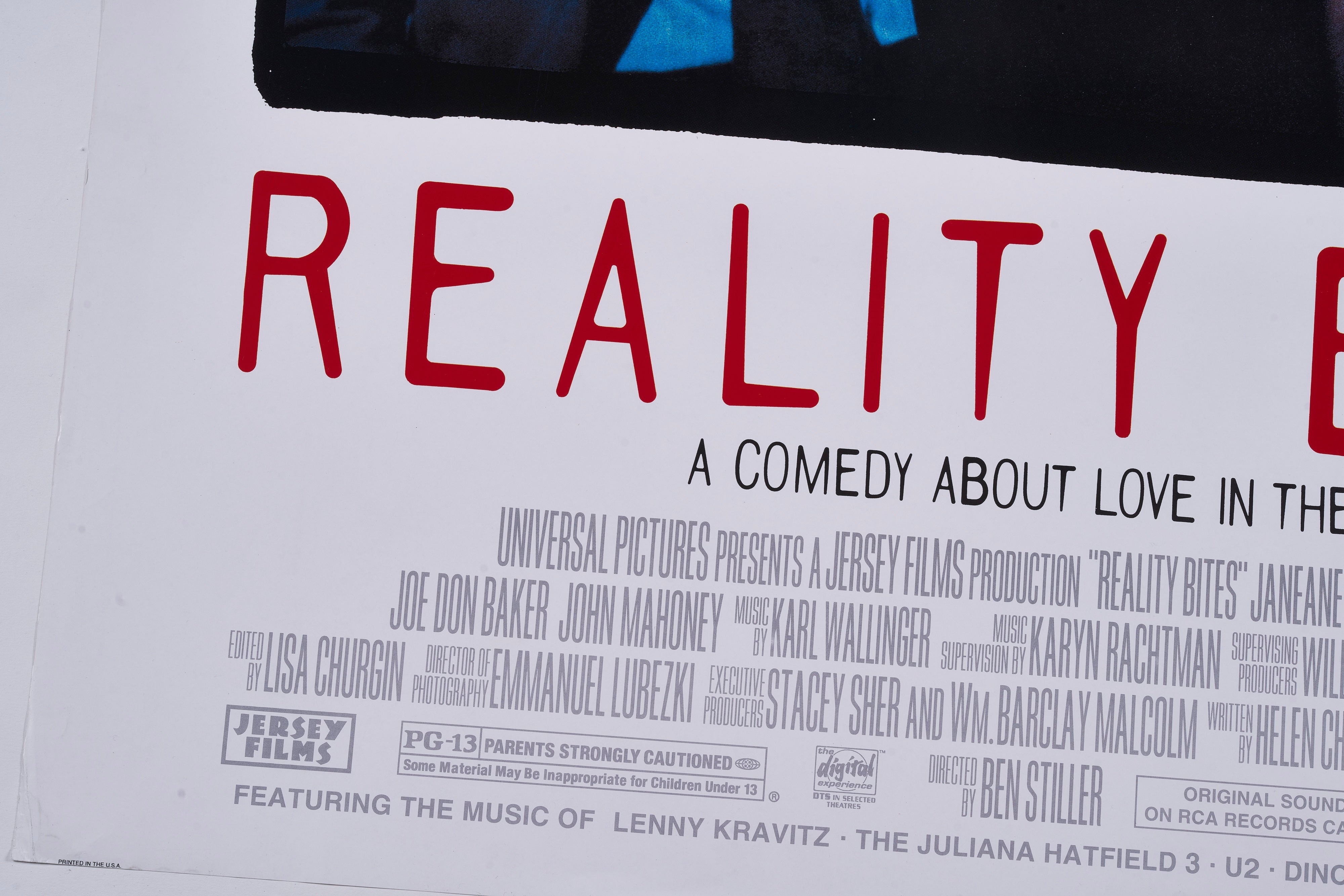 限定5枚】REALITY BITES（リアリティ・バイツ）1993 / 映画ポスター