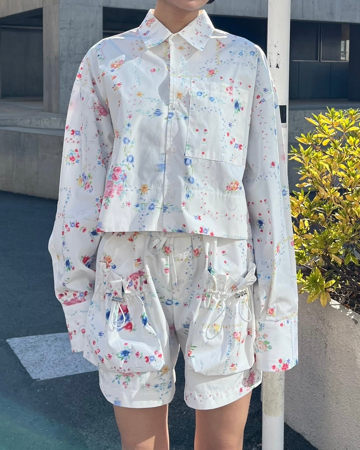 Cropped shirt (multi)