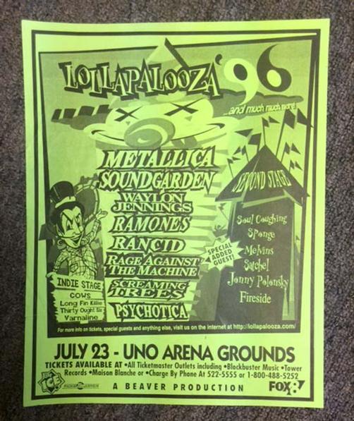 PosterScene - Metallica / Soundgarden / Rage Against the Machine