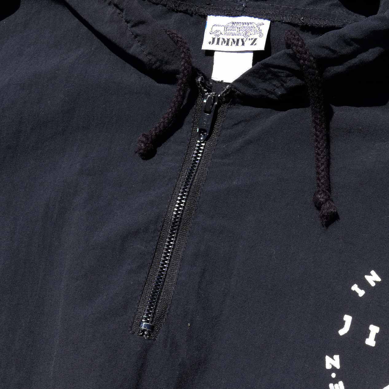 POST JUNK / 80's JIMMY'Z ブラック ナイロン アノラックパーカ [L]