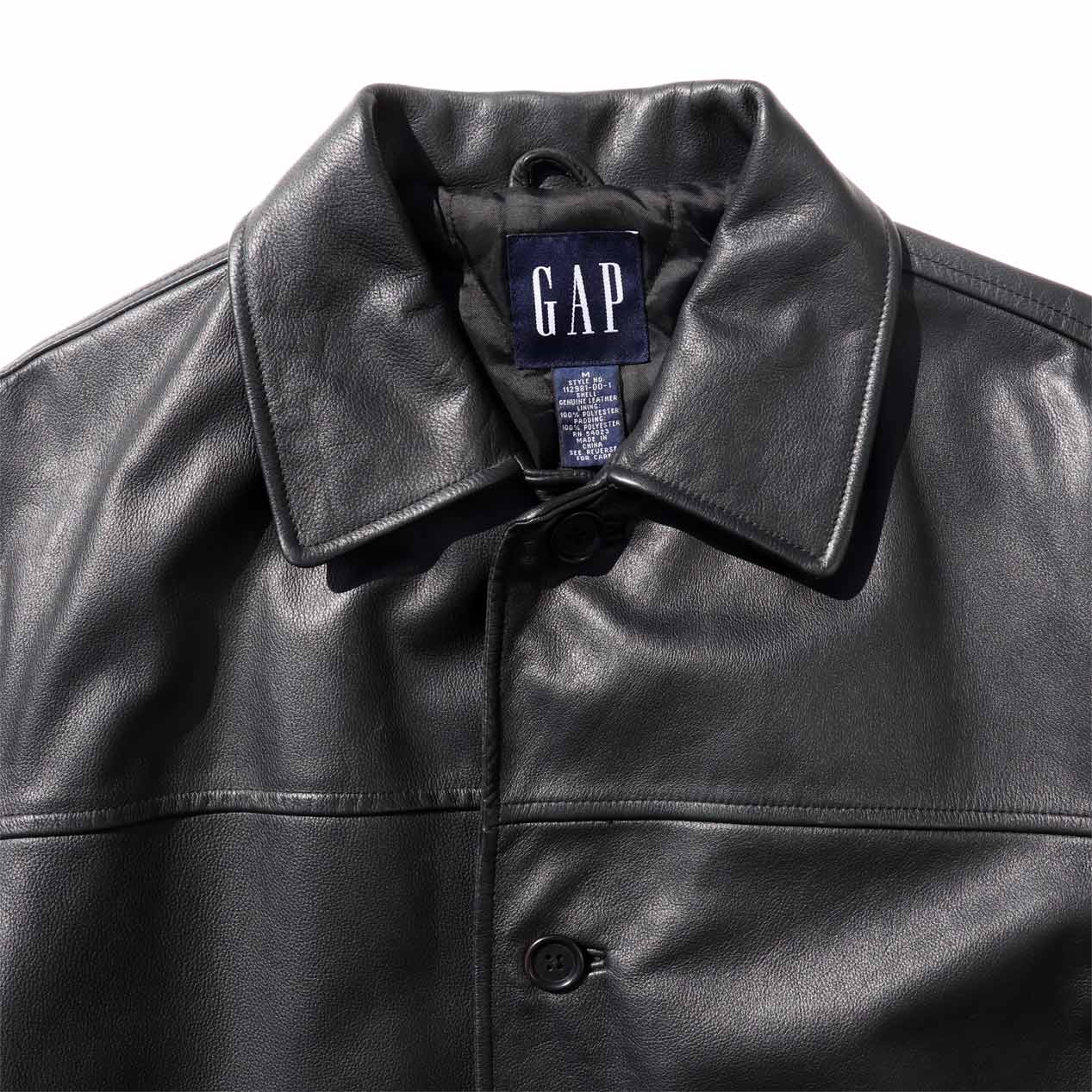 POST JUNK / 00's GAP Leather Car Coat [M]