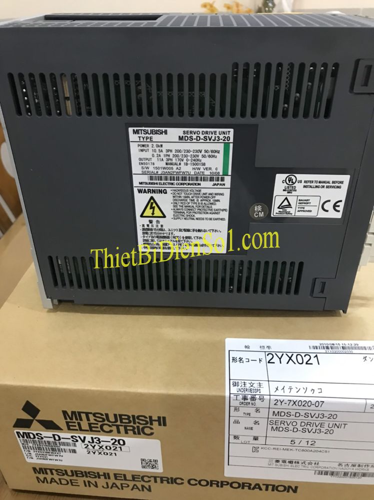 Servo driver Mitsubishi MDS-D-SVJ3-20 - Chuyên cung cấp plc hmi