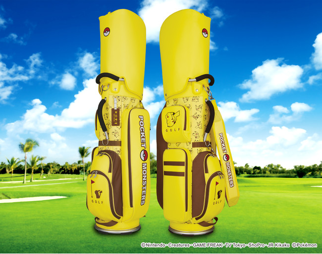 ポケモン」ゴルフアイテムシリーズにピカチュウの軽量キャディバッグが