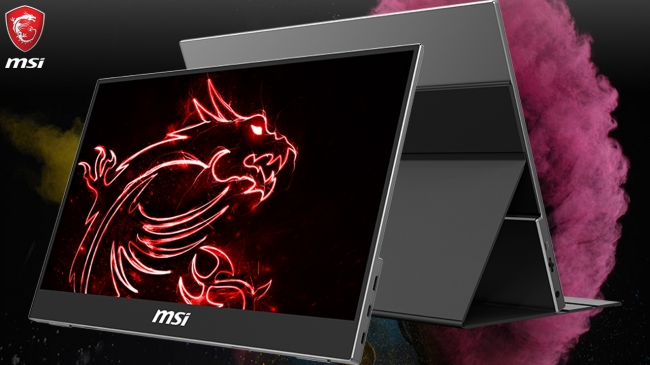 MSI初となるモバイルモニターOptix MAG161Vを発売 屋内外どこでも