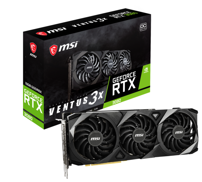 MSI、NVIDIA GeForce RTX™ 3080搭載のVENTUSシリーズモデル「GeForce