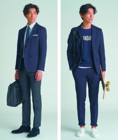 あらゆるシーンで活躍するビジネスマンへの新提案！スーツ、ジャケパン