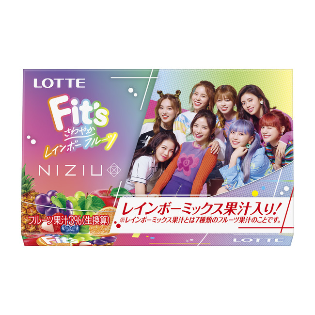 NiziUが初のガム商品開発に協力！「Fit's NiziUコラボガム