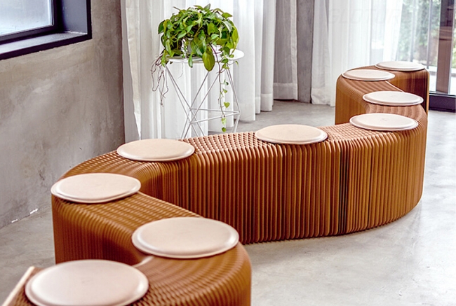 再入荷しました！】「ih paper製ペーパー・ベンチ」インテリアに合わせ