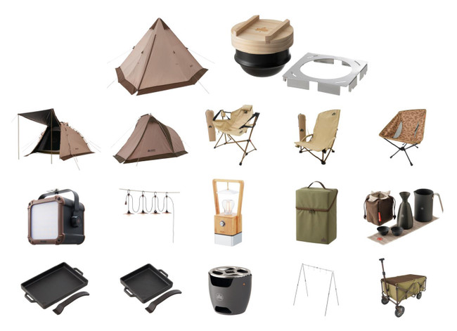 来春リリースされる約300アイテムの最新キャンプギアを数量限定で