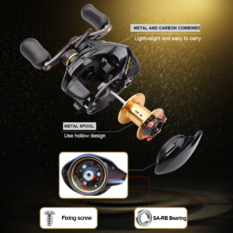 Shimano Bass One XT Baitcasting Reel 7.2:1 4+1BB 5.0kg Max Drag