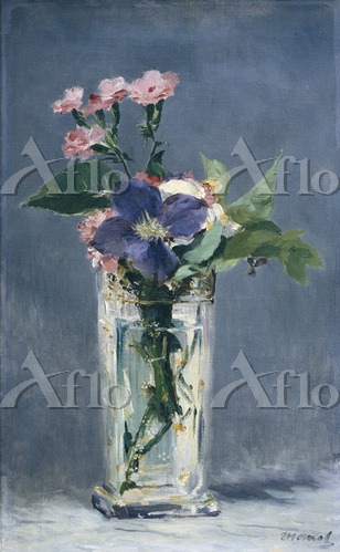 マネ 「ガラスの花瓶の花」 [5355480]のアート作品 - アフロ