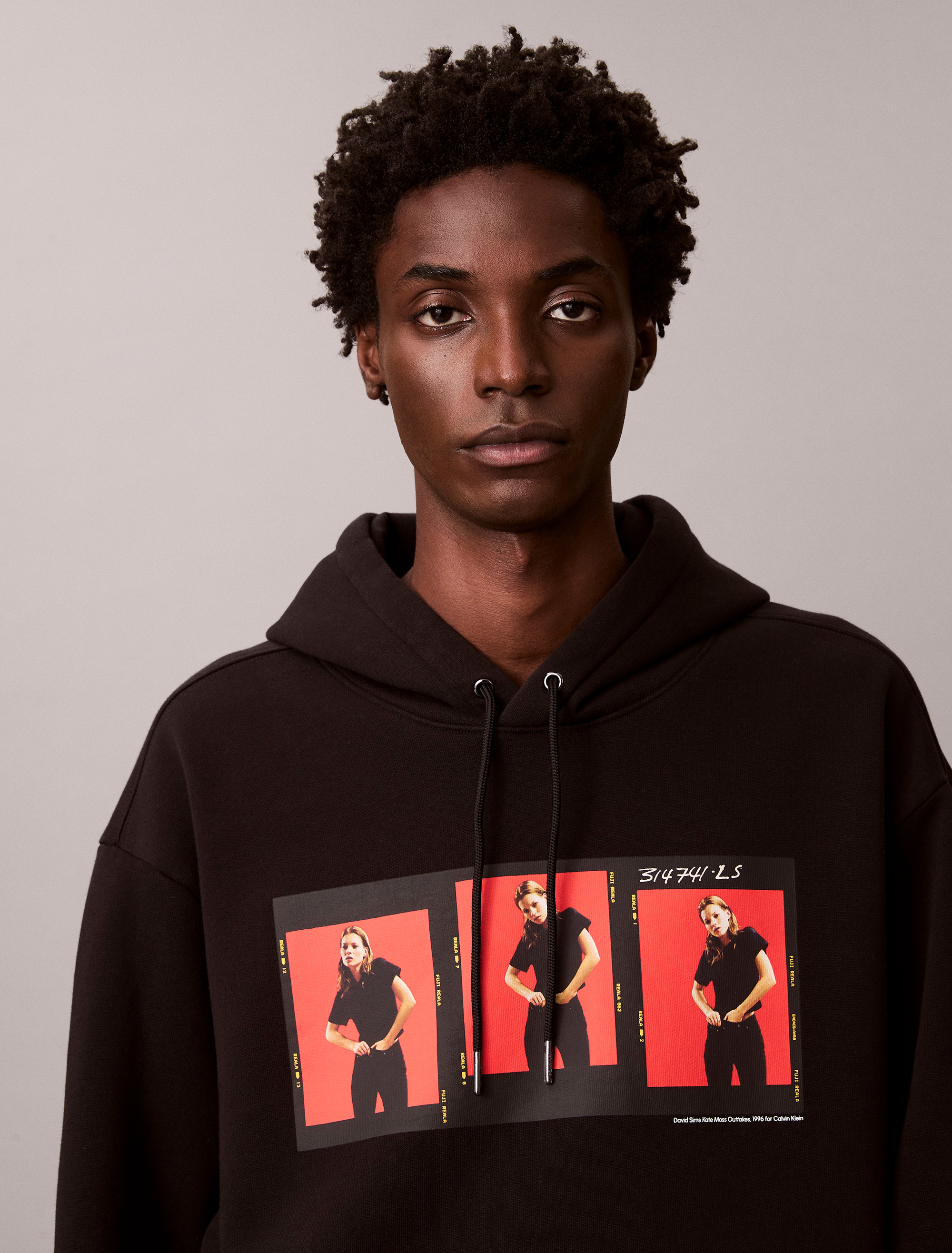 Kate Moss Fleece Graphic Relaxed Hoodie | Calvin Klein