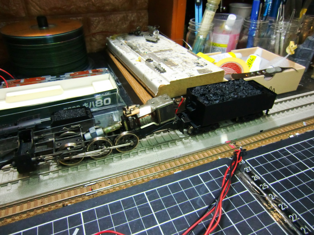 ▽HO/16番ゲージ「カツミ C62修理＋N機関車」 – 作業履歴