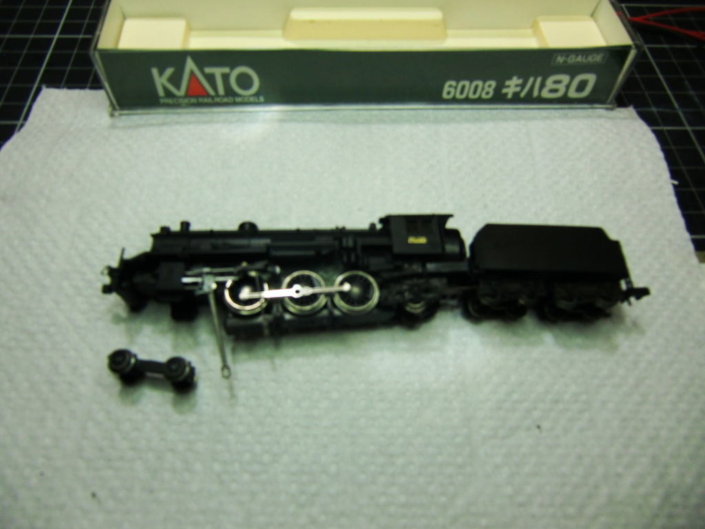 ▽HO/16番ゲージ「カツミ C62修理＋N機関車」 – 作業履歴