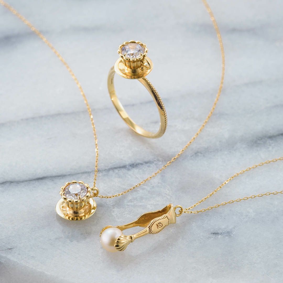 残り1点】【K10】ティーカップ リング | Q-pot. ONLINE SHOP