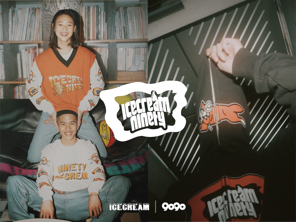 ICECREAM」 ×「9090」コラボレーションアイテムを発売。 │ QUI