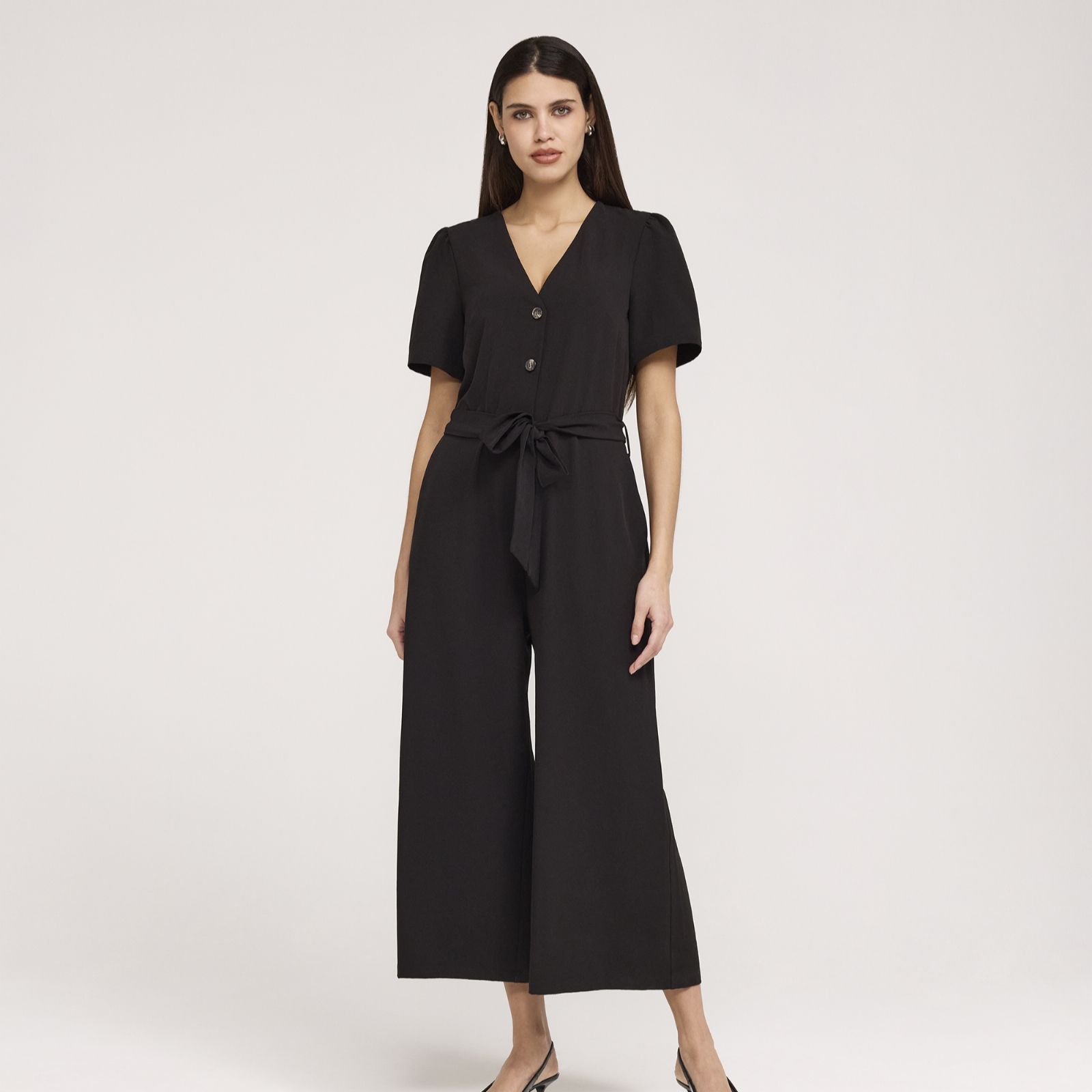 Finery London Uma Viscose Crepe Jumpsuit - QVC UK