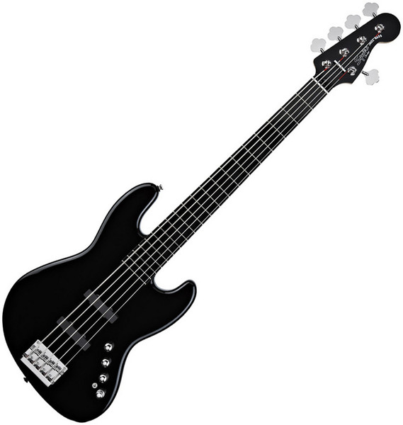 Squier by Fender Deluxe Jazz Bass V Active (5-String), Black at