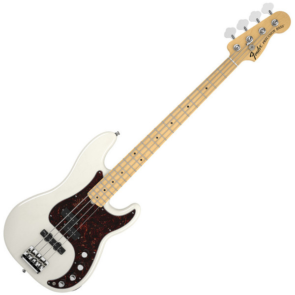 Fender American Deluxe Precision Bass Ash, MN, White Blonde at