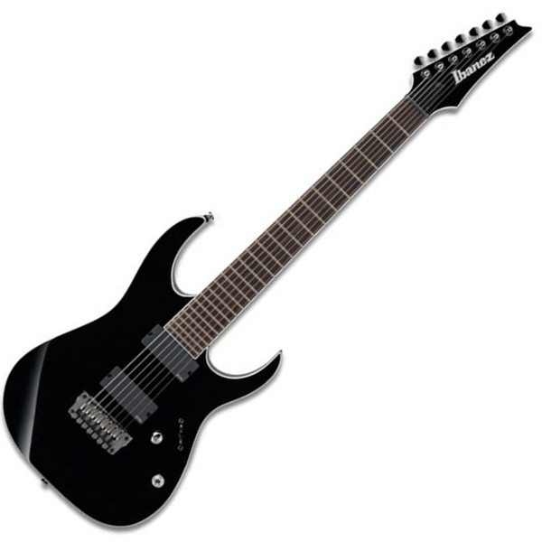 DISC Ibanez RGIR27FE 7-String Electric Guitar, Black Flat with